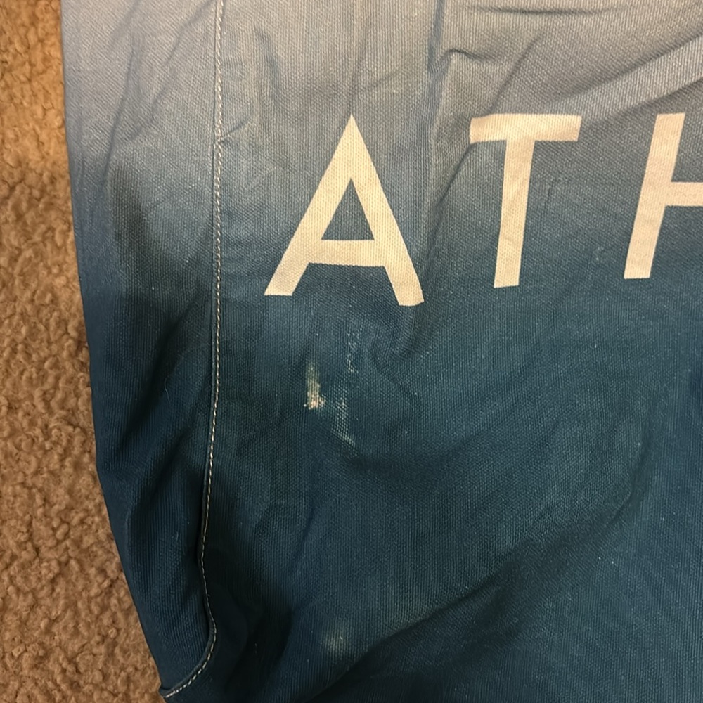 Athleta Blue and White Tote Bag Versatile Durable Design - Picture 2 of 4